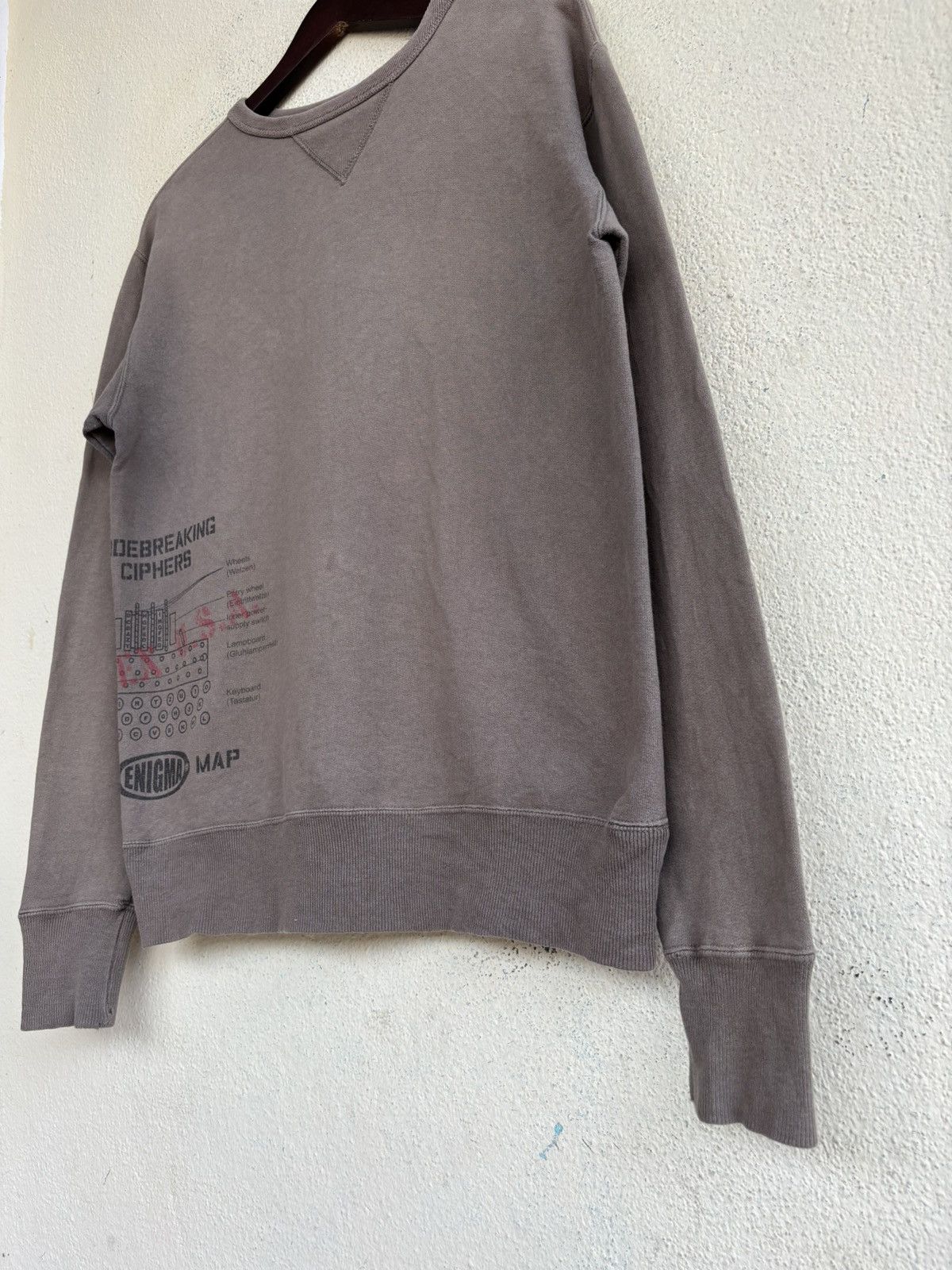 Avirex × Vintage Avirex Unit 75 Codebreaking Ciphers Site Map Sweatshirt Size US M / EU 48-50 / 2 - 5 Thumbnail