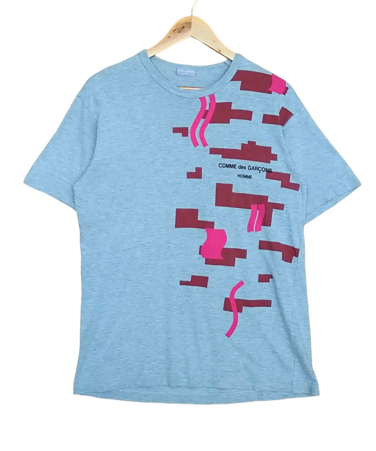 Comme des Garcons Homme Archive 2000s Comme Des Garcon Homme T-Shirt Nice Art Design Size US M / EU 48-50 / 2 - 1 Thumbnail