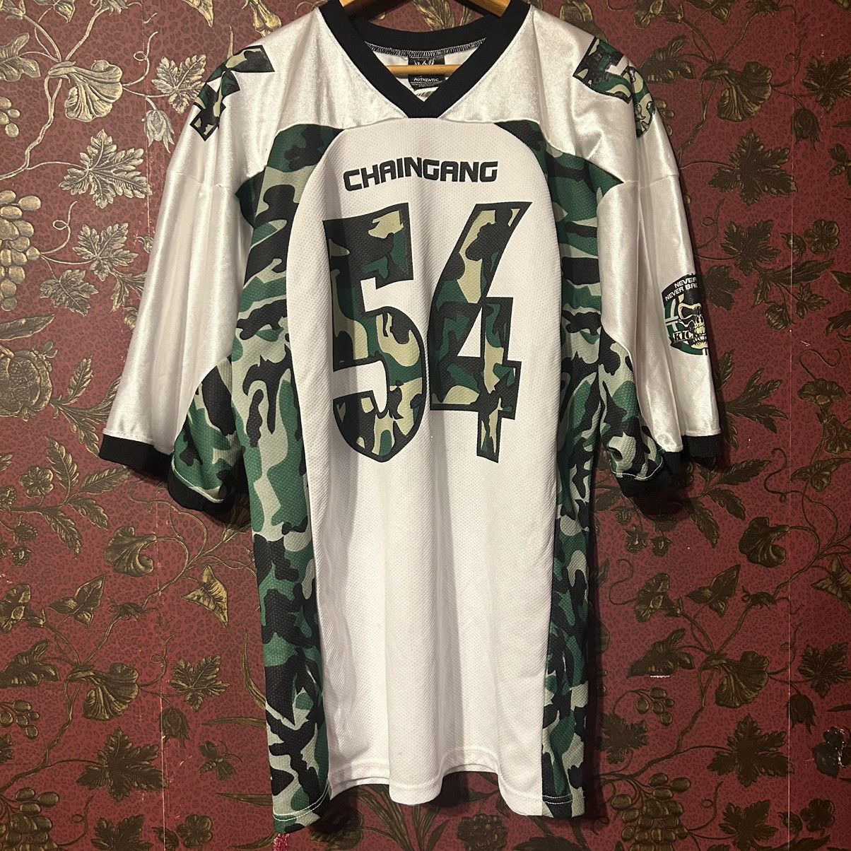 WWE John Cena Chain Gang WWE / WWF Camo Jersey Mens XL 2004 Size US XL / EU 56 / 4 - 5 Thumbnail