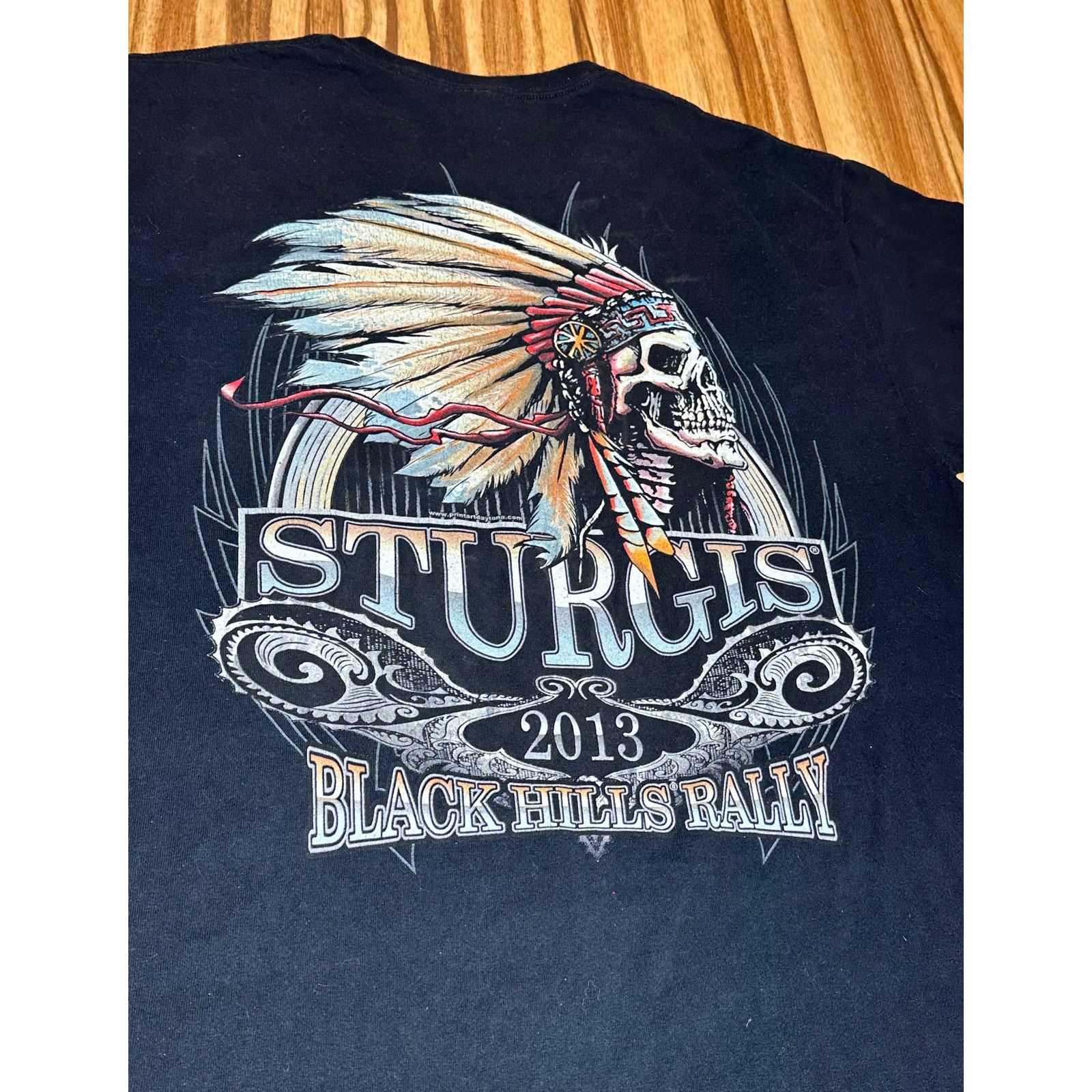 Gildan 2013 Sturgis Black Hills Rally Black Tshirt Size L Size US L / EU 52-54 / 3 - 7 Thumbnail