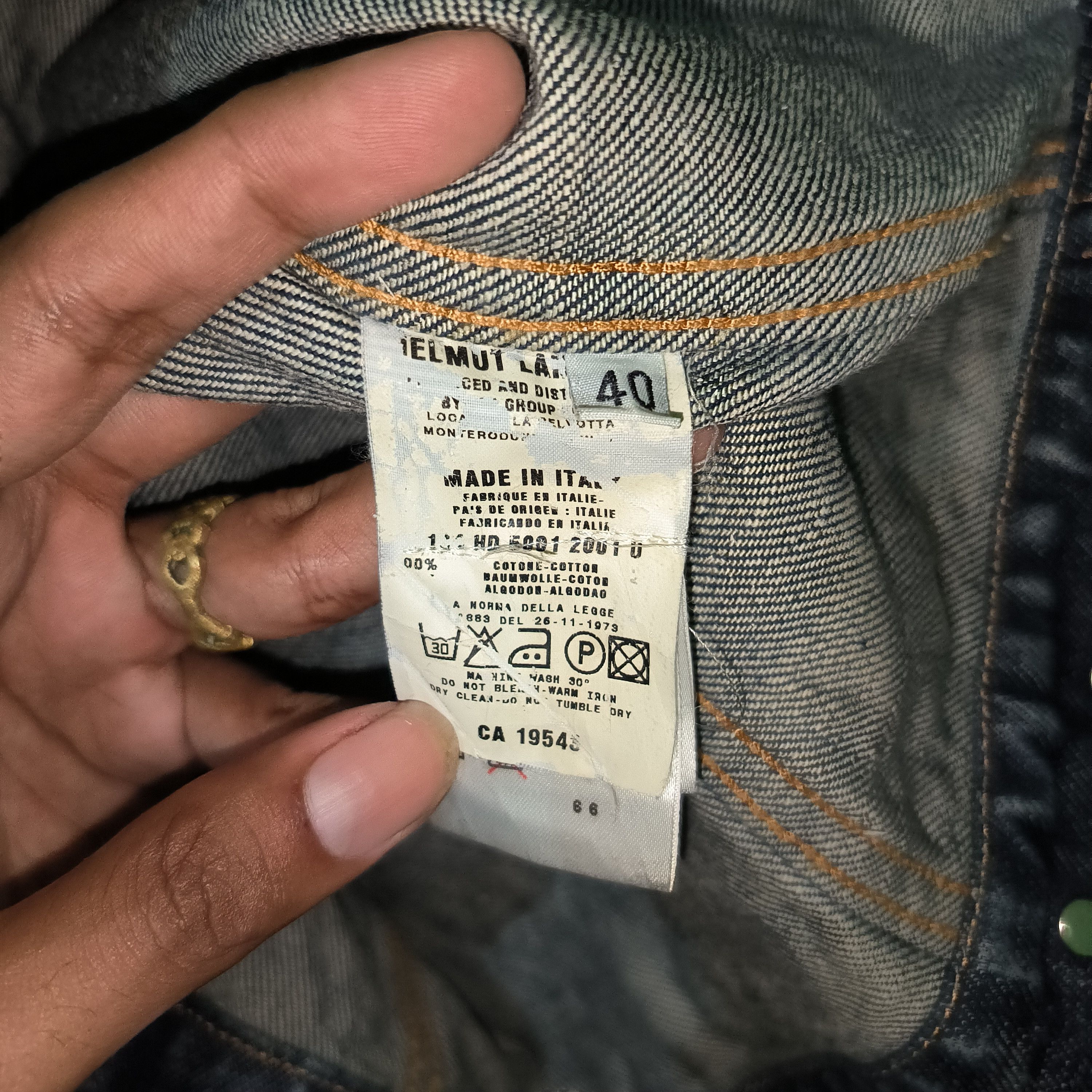 Helmut Lang Vintage 1998 Helmut Lang Denim Jacket Size M / US 6-8 / IT 42-44 - 5 Thumbnail