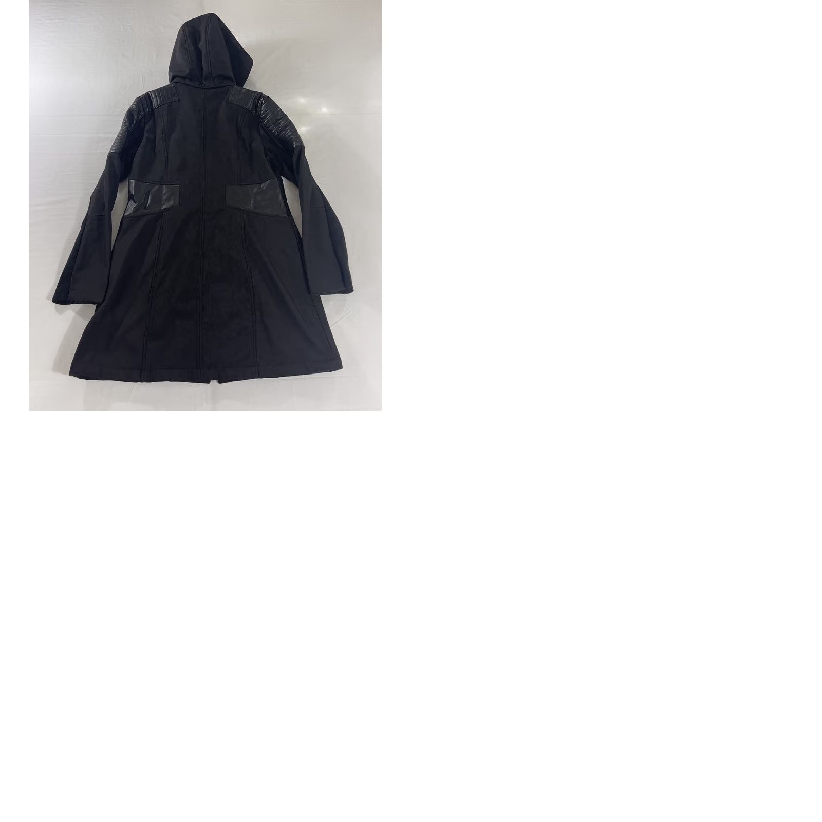 Michael Kors Michael Kors Jacket Coat Womens M 3/4 Faux Leather Lined Zip Black Polyester Long Vintage: No MK Size M / US 6-8 / IT 42-44 - 11 Thumbnail