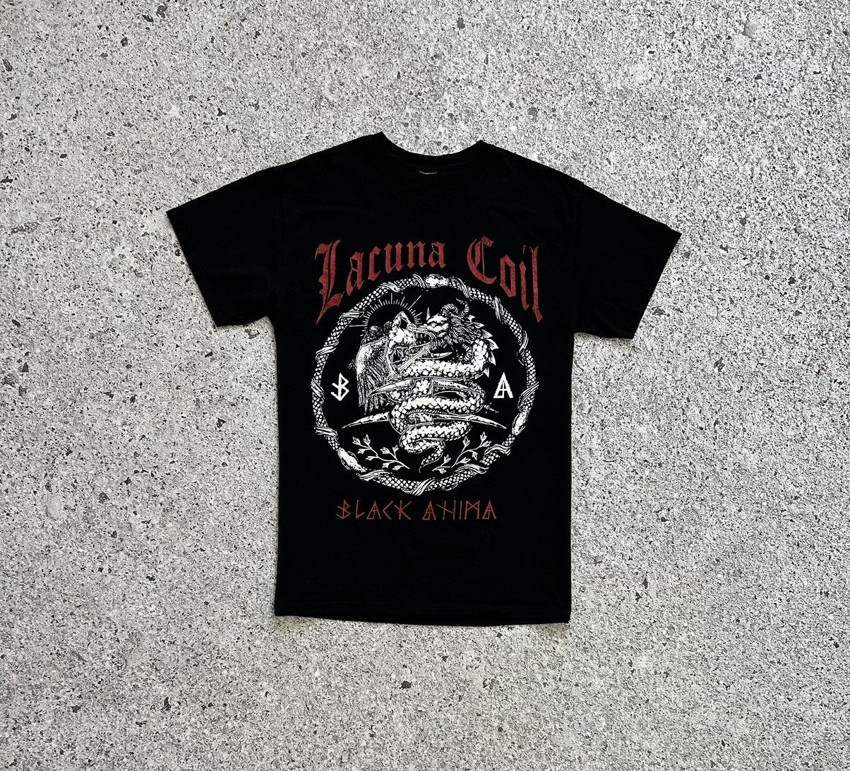 Band Tees × Vintage Vintage Lacuna Coil Black Ahima Band Rock T-Shirt 2019 Size US S / EU 44-46 / 1 - 3 Thumbnail