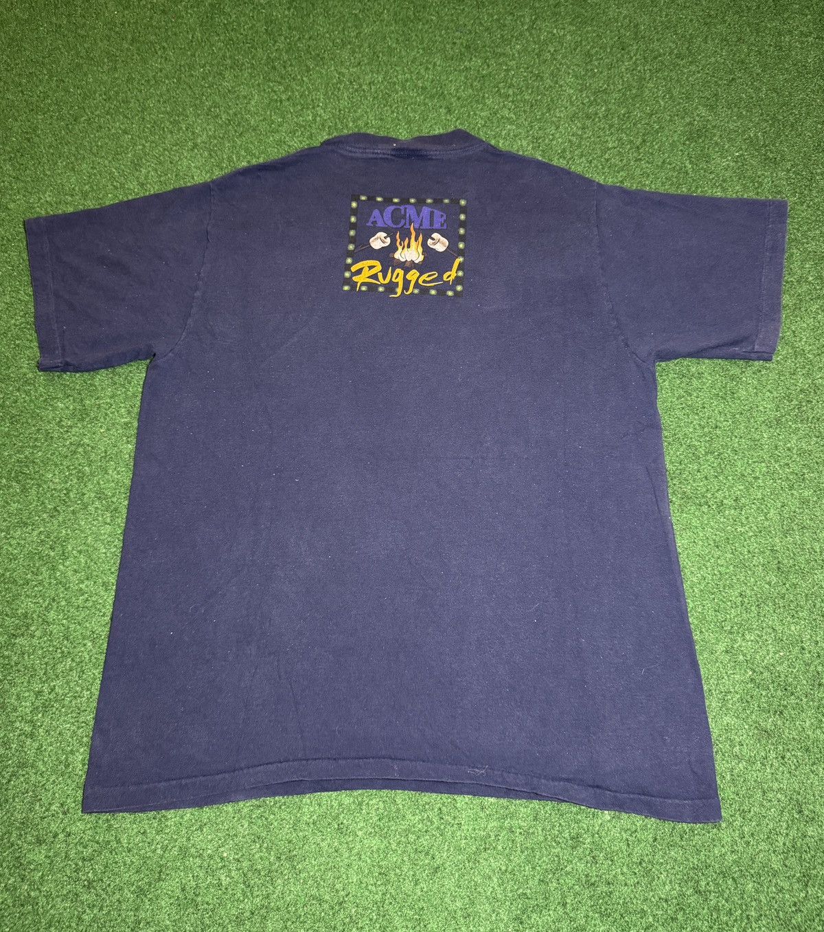 Changes × Vintage × Warner Bros Vintage 90s Looney Tune Campfire Camping Retro Acme T Shirt Size US XL / EU 56 / 4 - 5 Thumbnail