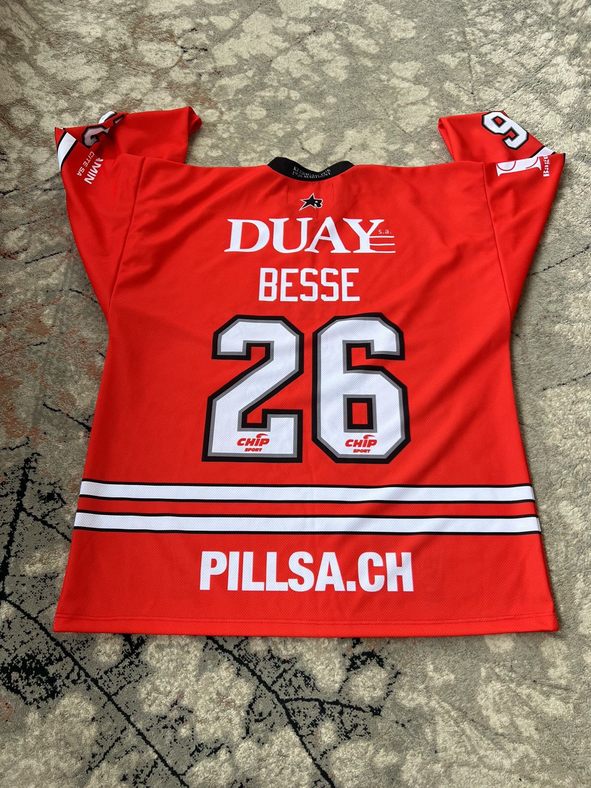 NHL Chip Sport Duay Besse 26 Martigny Hockey Jersey Size US XL / EU 56 / 4 - 4 Thumbnail