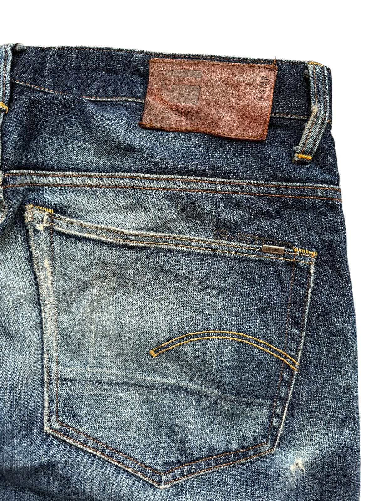 G-Star 💸LASTDROP💸 G-Star Raw Distressed Fly Button Faded Jeans Size US 36 / EU 52 - 11 Thumbnail