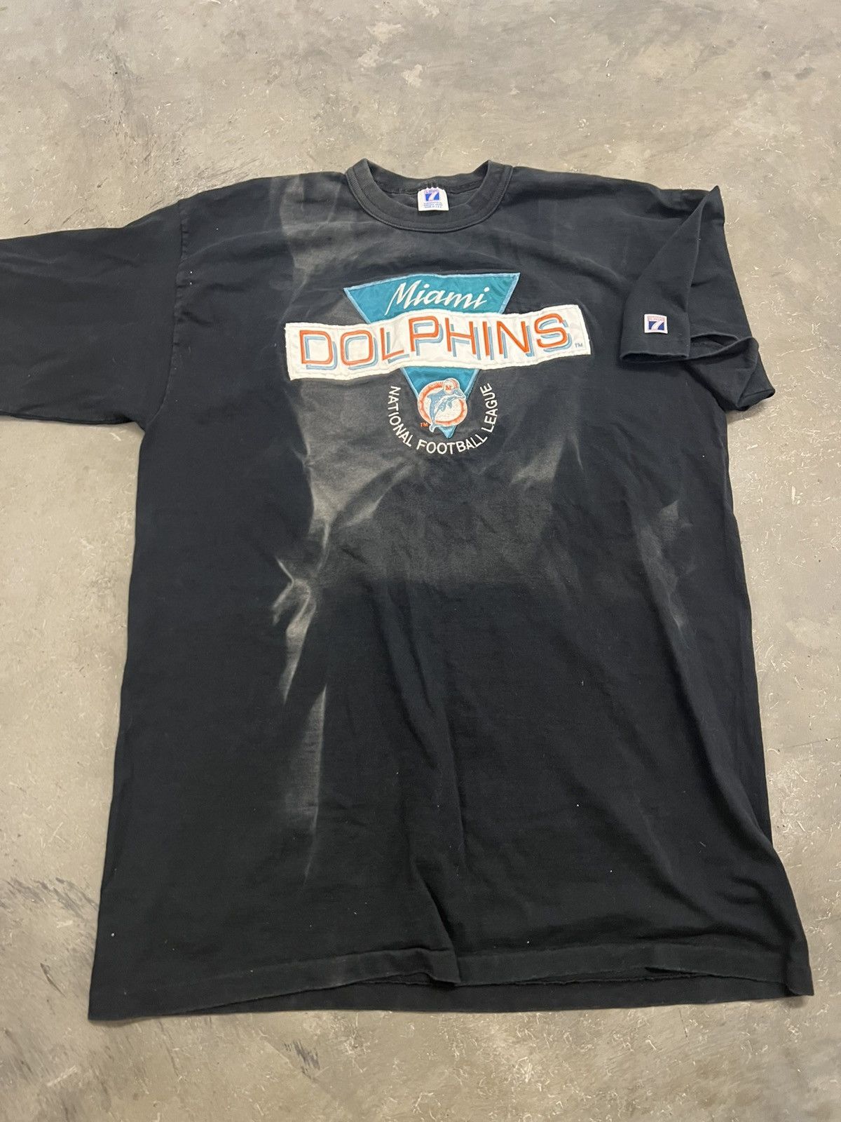 NFL × Vintage 90s Vintage logo 7 Miami dolphins tee Size US XL / EU 56 / 4 - 1 Thumbnail