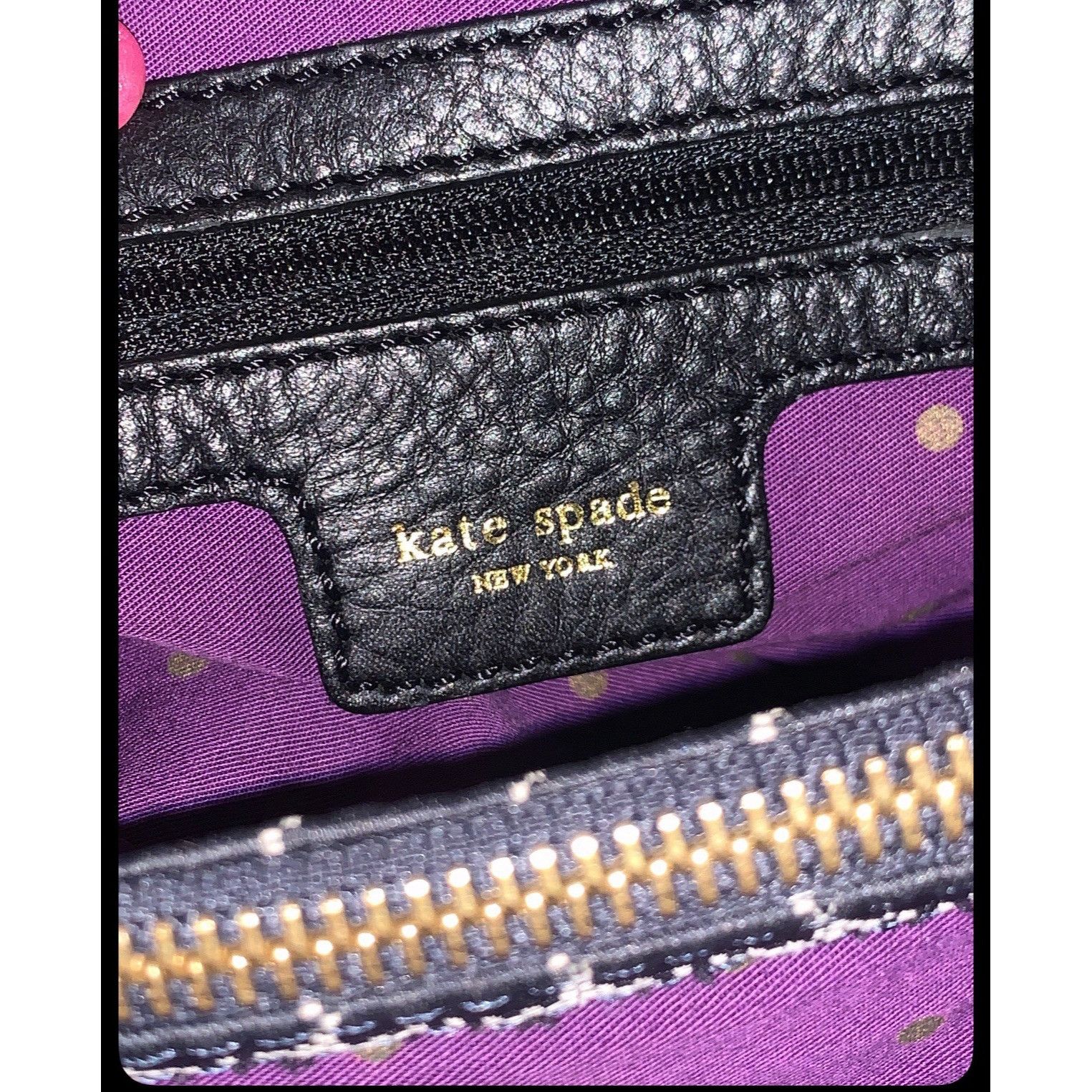 Kate Spade Vintage Y2K Kate Spade Black Canvas/black Leather Shoulder B Size ONE SIZE - 5 Thumbnail