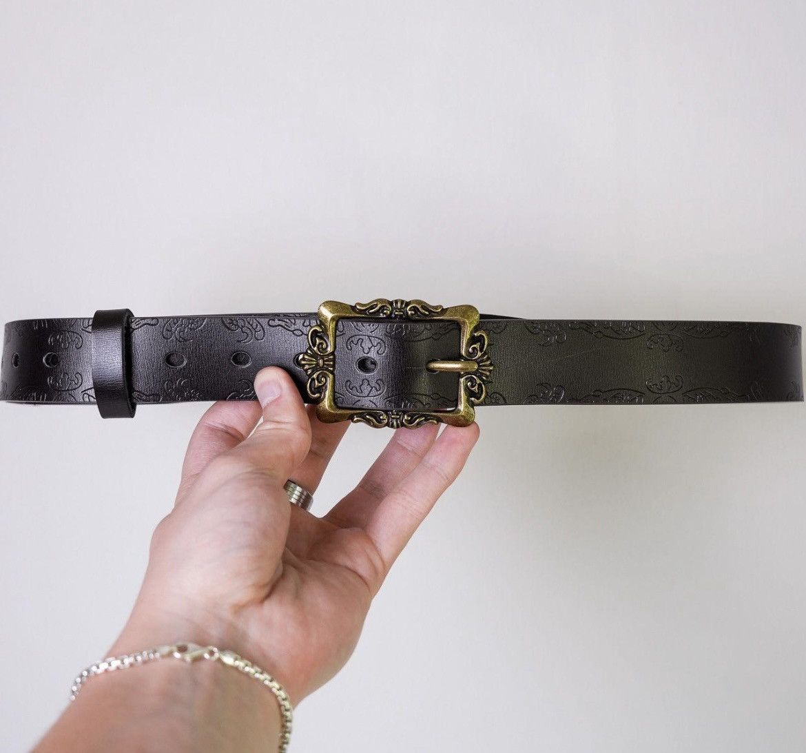 Vintage Brown and gold japan style belt Size ONE SIZE - 2 Thumbnail