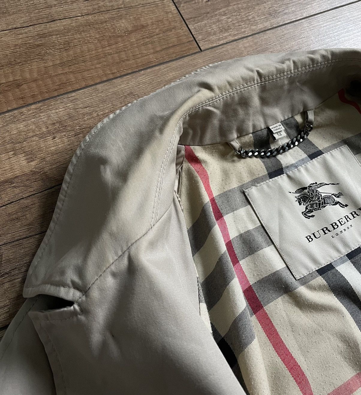 Burberry Burberry Beige Long Nova Check Trench Coat Jacket Size US L / EU 52-54 / 3 - 16 Thumbnail