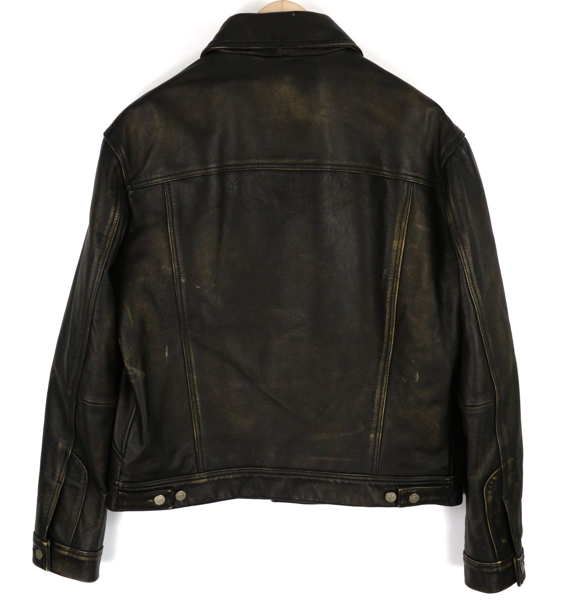 Diesel L-RILEY L Black Cowhide Leather Button Jacket 40081 Size US L / EU 52-54 / 3 - 2 Thumbnail