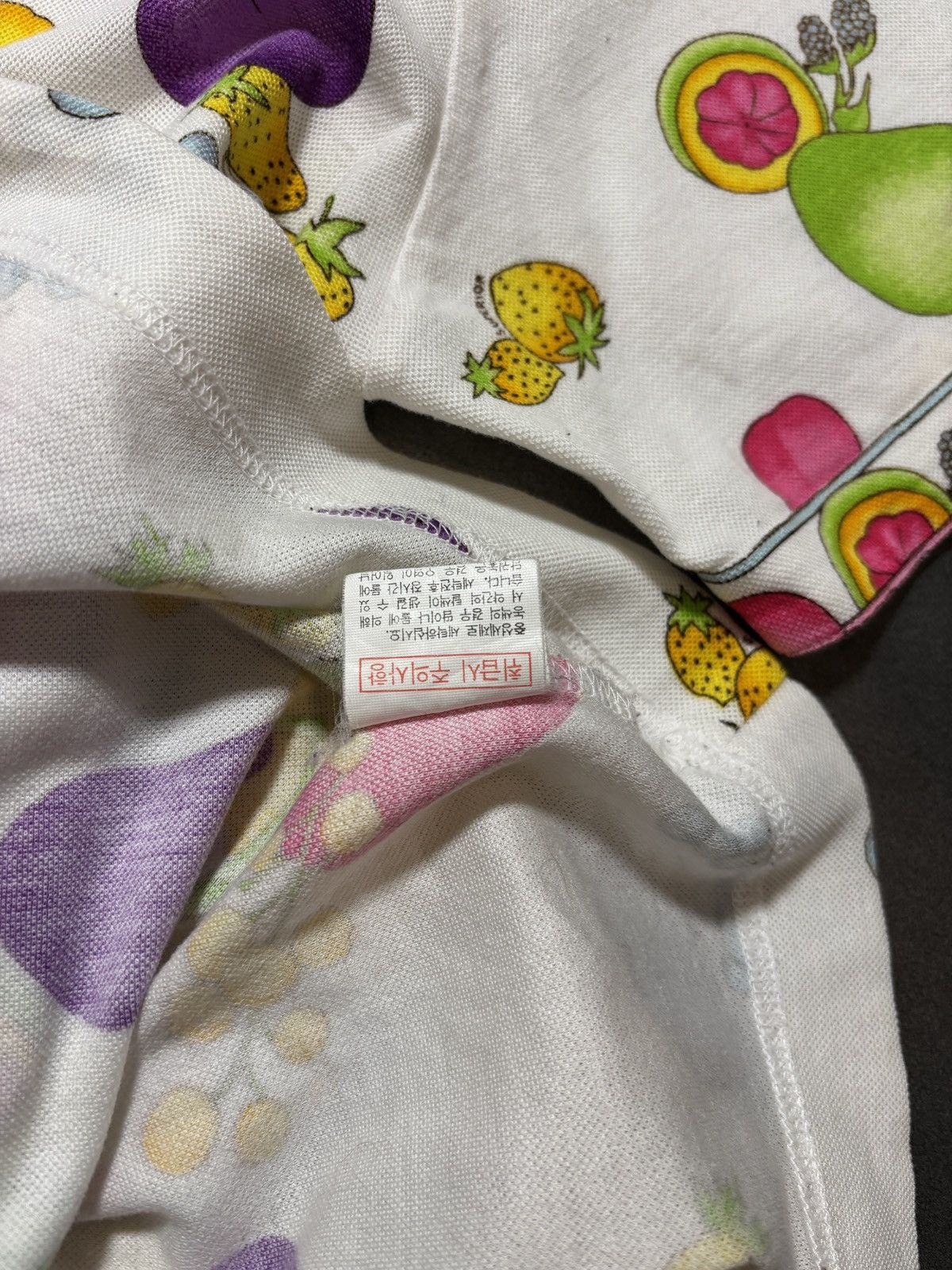 Vintage Vintage All Over Print Fruit Bowl Short Sleeve Polo Shirt Size US S / EU 44-46 / 1 - 5 Thumbnail
