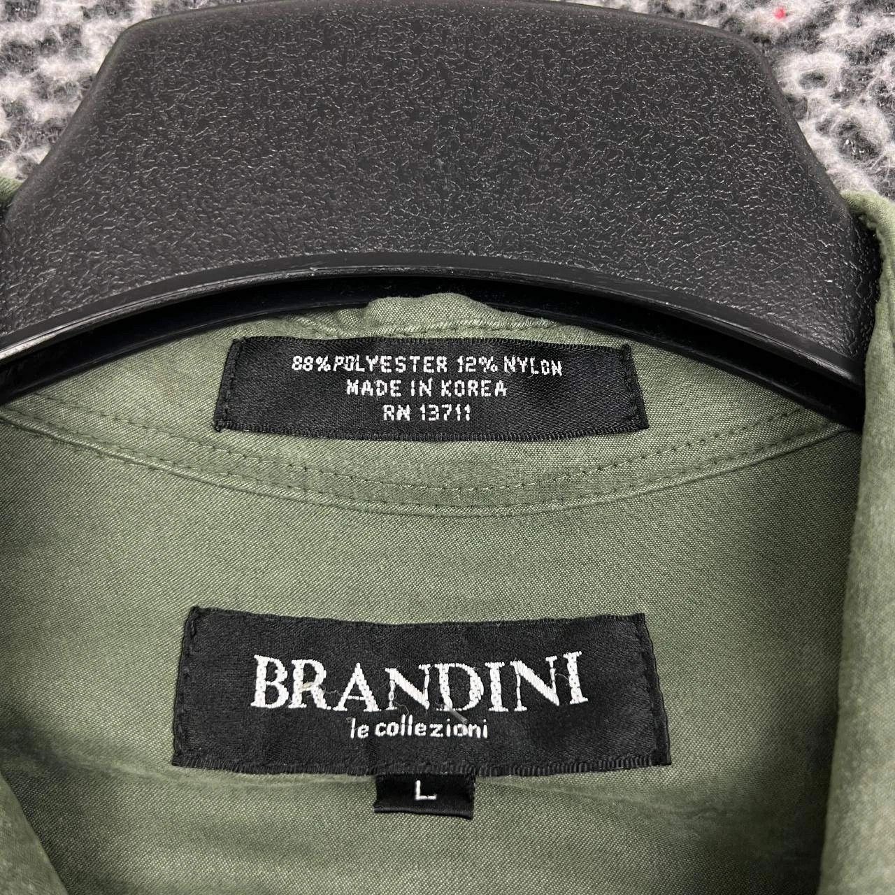 Brandini Brandini Button Up Shirt Men Green Long Sleeve Collared L Size US L / EU 52-54 / 3 - 9 Thumbnail
