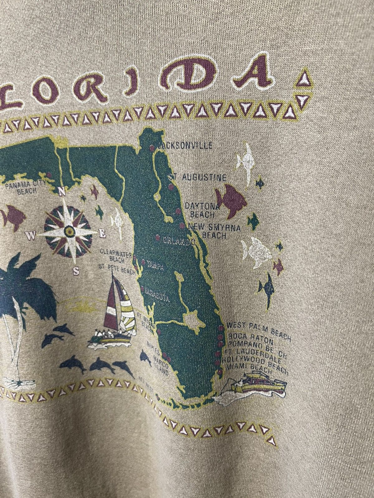Jerzees Rare Vintage 90s Florida Sweatshirt Jerzees Made In USA Size US XXL / EU 58 / 5 - 3 Thumbnail