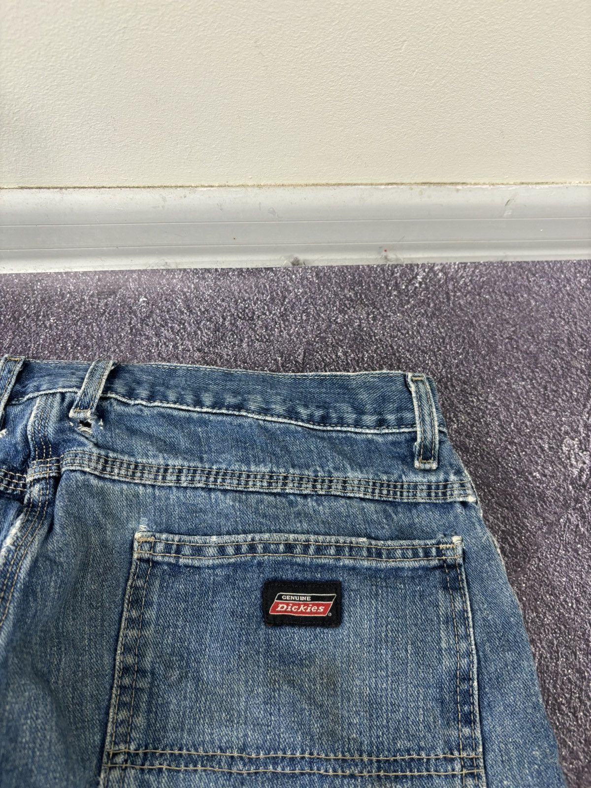Dickies Vintage Dickies Workwear USA Blue Utility Work Denim Jeans Size US 36 / EU 52 - 9 Thumbnail