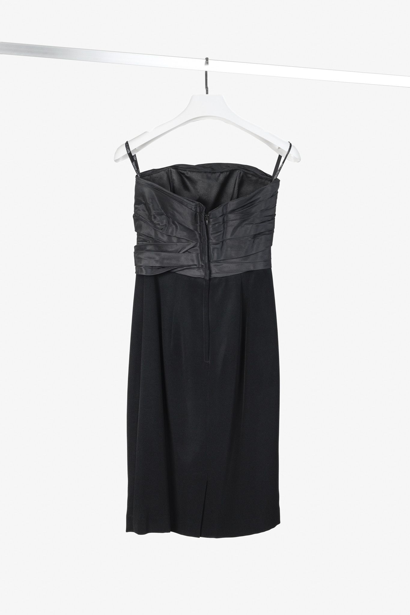 Other Wayne Clark Black Taffeta and Crepe Strapless Dress Size S / US 4 / IT 40 - 2 Thumbnail