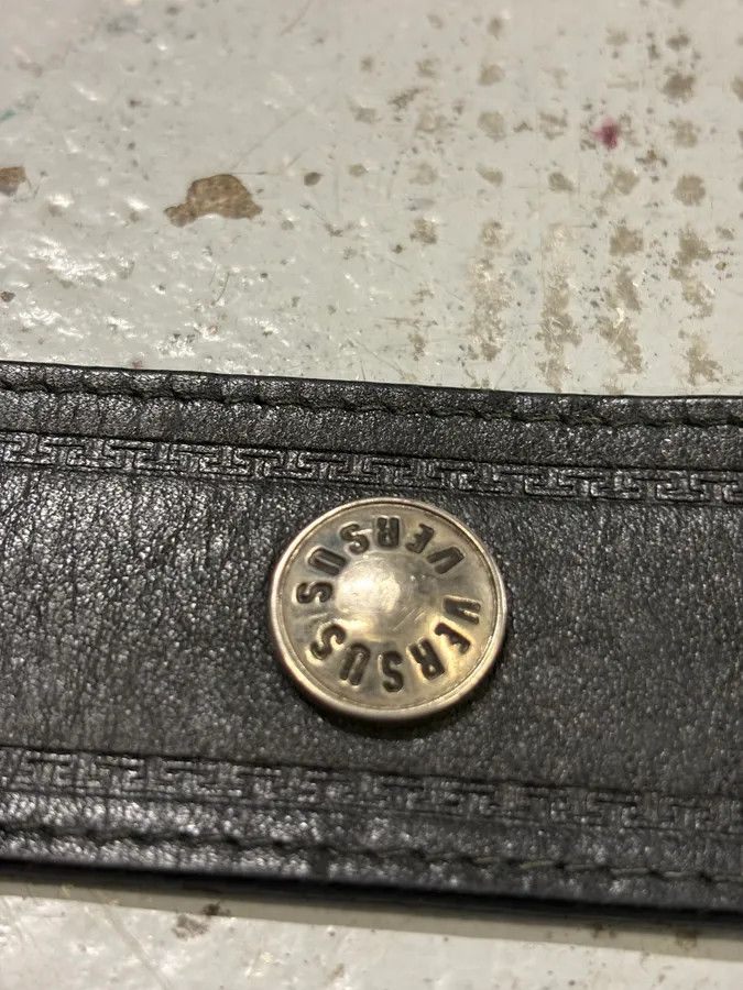 Versace 2000s Versace Black Studded Leather Belt Size ONE SIZE - 5 Thumbnail