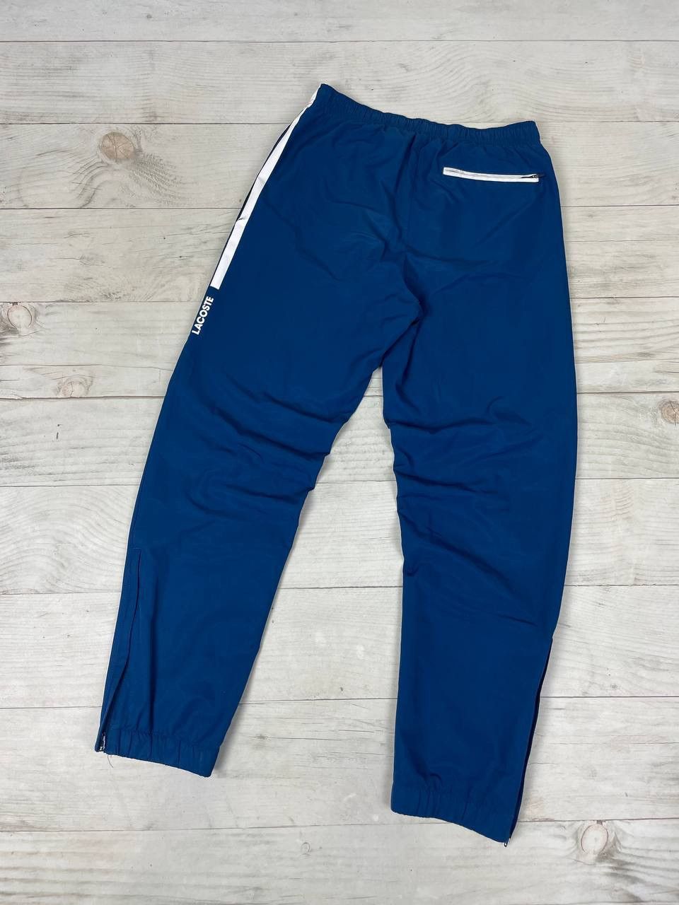 Lacoste Lacoste Nylon Track Pants Logo Striped Blue Y2K Size US 28 / EU 44 - 19 Thumbnail