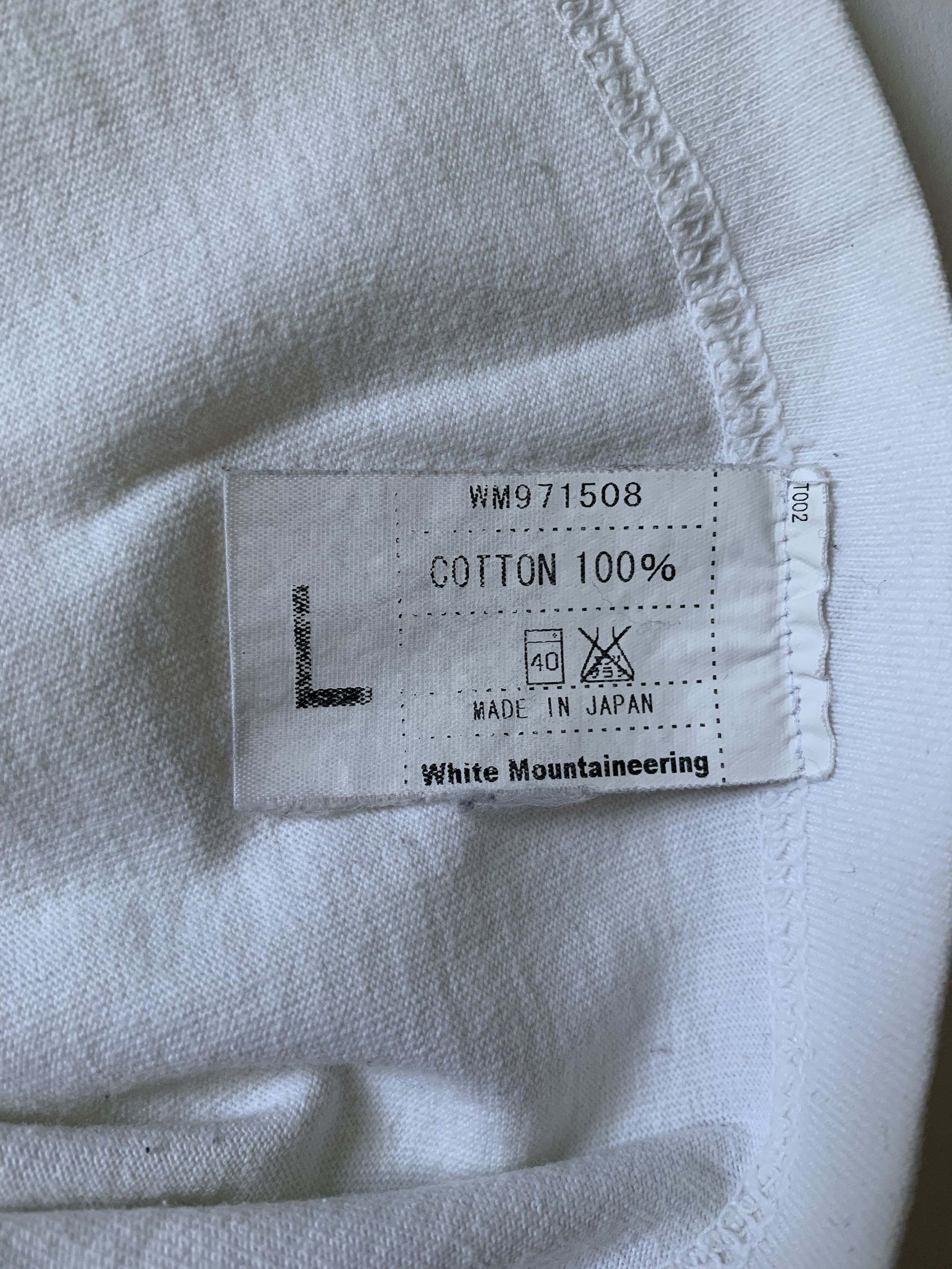White Mountaineering AW16 Mountain Hands Tee Size US L / EU 52-54 / 3 - 6 Thumbnail