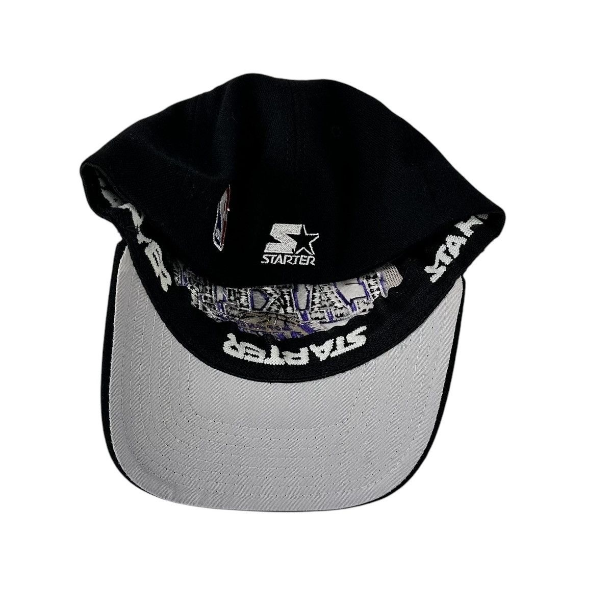 NBA × Starter × Vintage Vtg 90's Los Angeles LA Lakers Starter Wool Fitted Flex Hat Size ONE SIZE - 5 Thumbnail