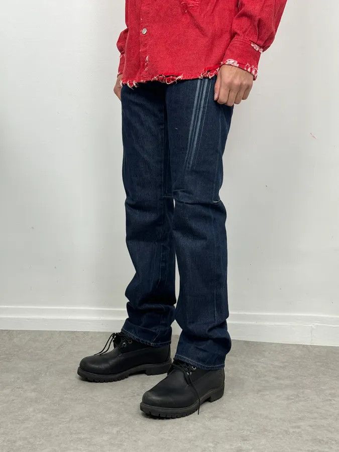 Marithe + Francois Girbaud 2000s Marithé + François Girbaud Large Navy Denim Jeans Size US 30 / EU 46 - 3 Thumbnail