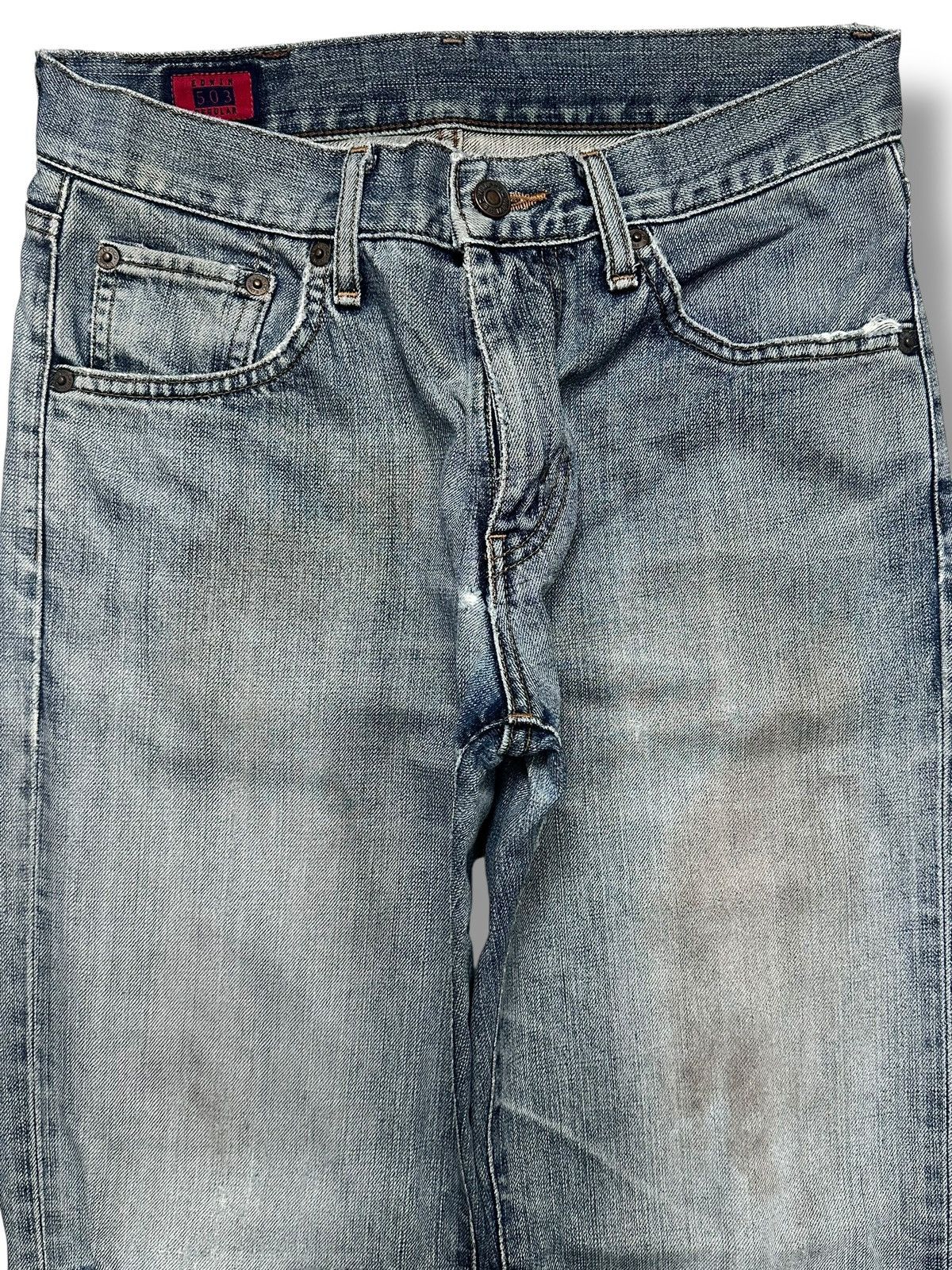 Edwin Edwin 503 Straight Cut Vintage Distressed look with Bluewash Size US 30 / EU 46 - 2 Thumbnail