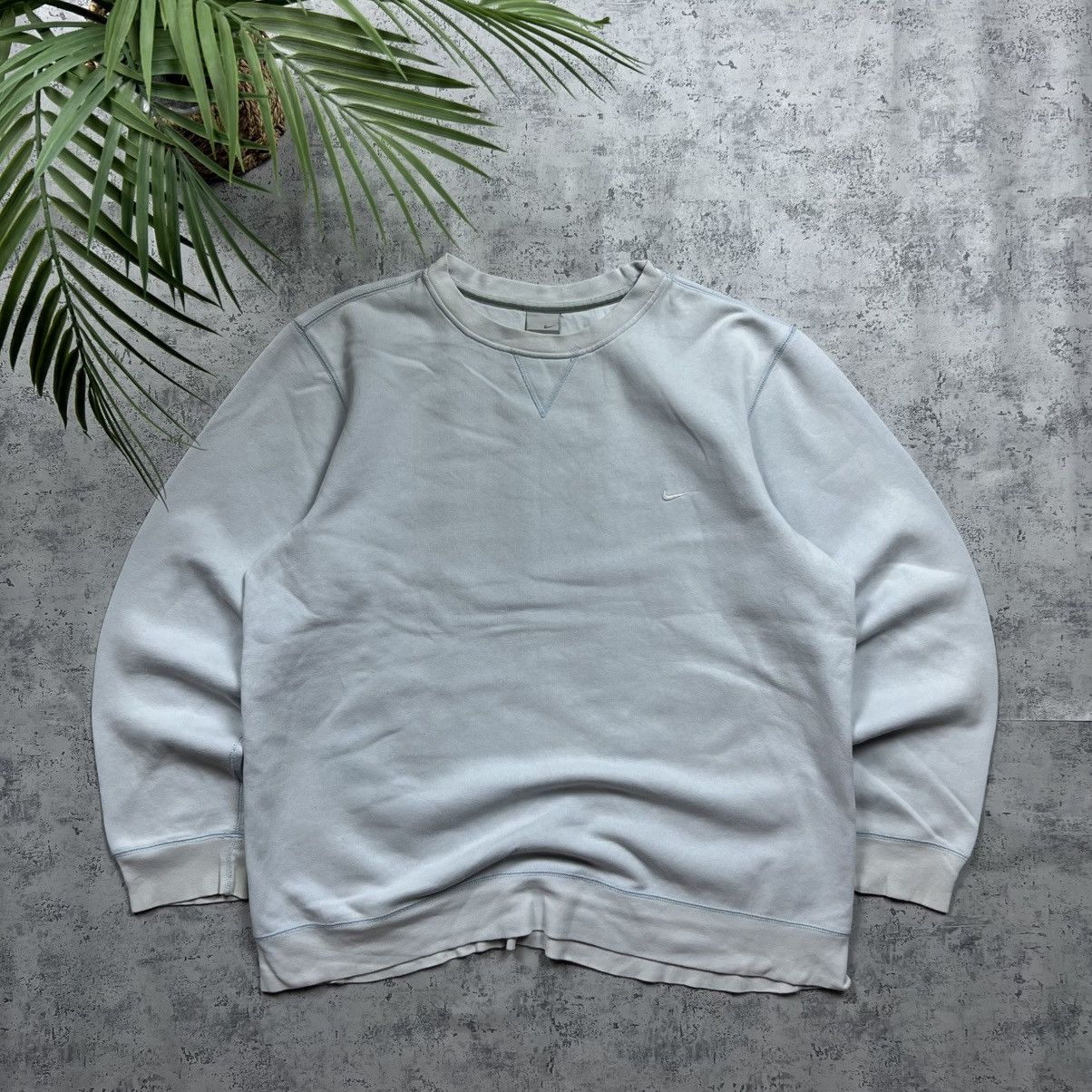 Nike 90s NIKE SWOOSH VINTAGE Y2K BLANK OVERSIZED SWEATSHIRT Size US L / EU 52-54 / 3 - 1 Thumbnail