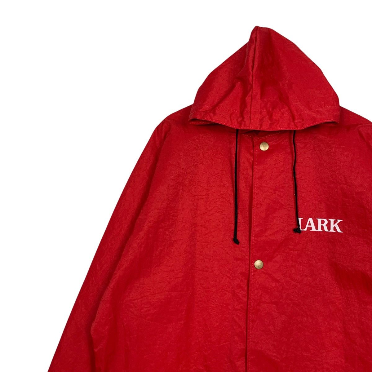 Vintage LARK Skiing Big Logo Hooded Raincoat Jacket #2712-C122 Size US XXL / EU 58 / 5 - 9 Thumbnail