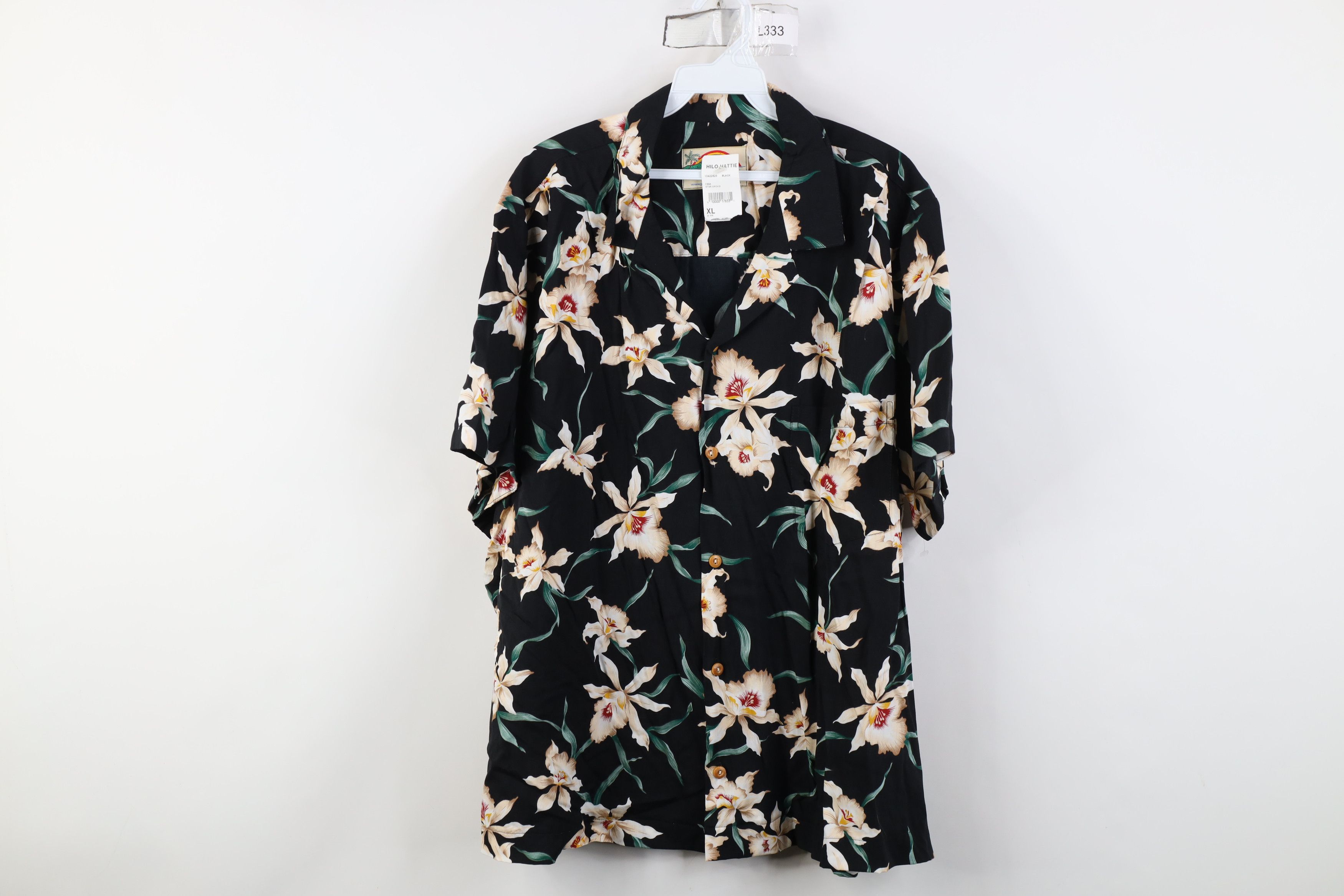 Vintage NOS Vintage 90s Streetwear Flower Hawaiian Button Shirt USA Size US XL / EU 56 / 4 - 1 Thumbnail