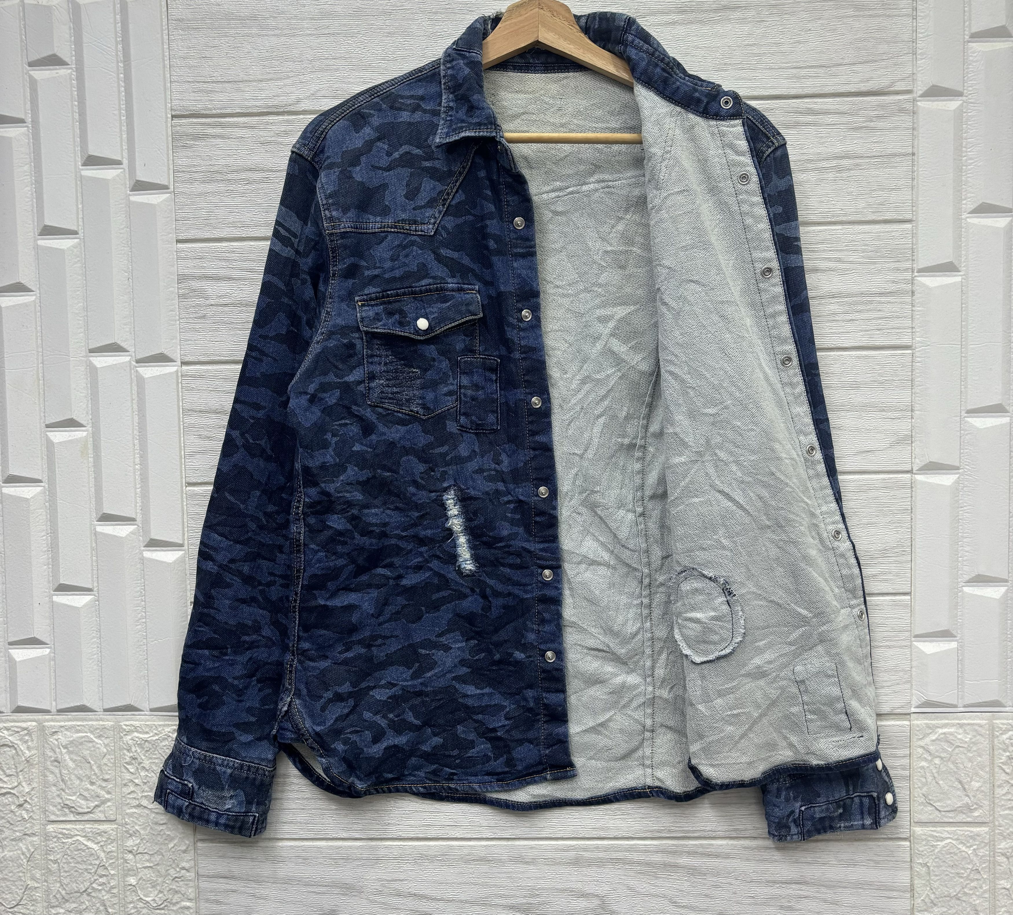 Comme des Garcons COMME DES GARCONS HOMME BORO PATCHWORK CAMO BUTTON SHIRT Size US S / EU 44-46 / 1 - 9 Thumbnail