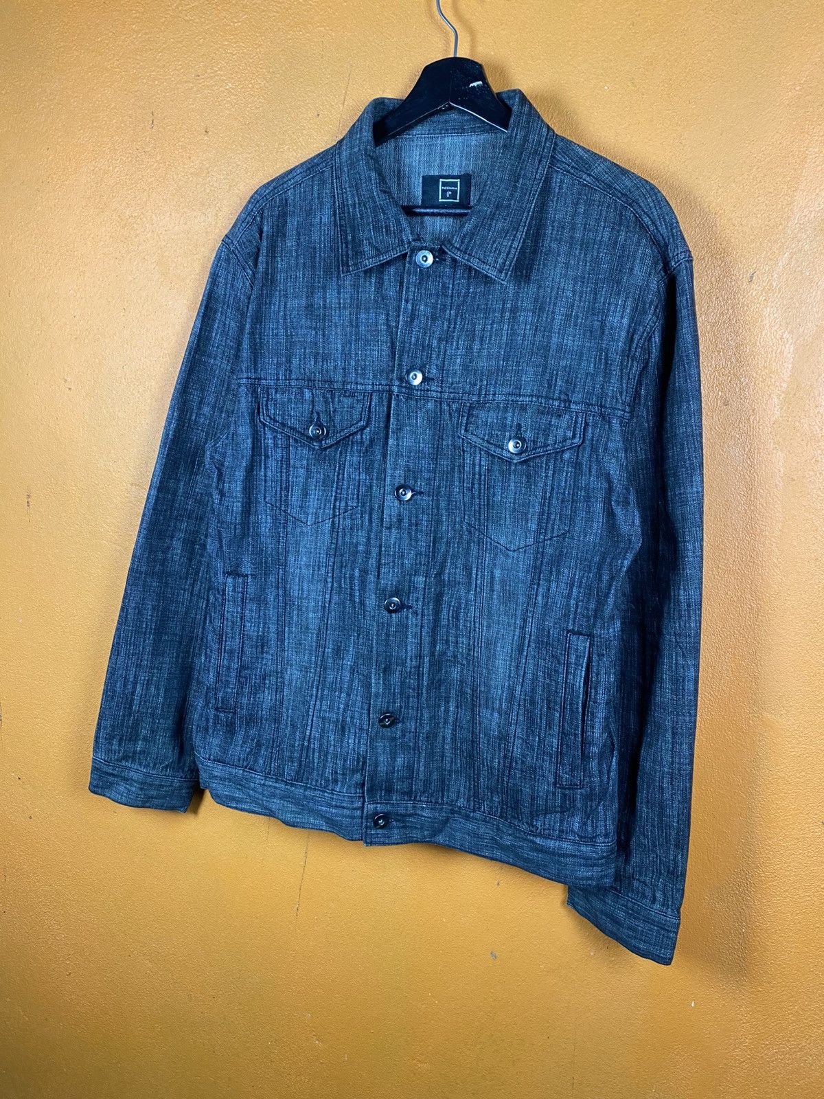 Japanese Brand RESHAM Japanese Style Denim Jacket Workwear Trucker Jacket Size US L / EU 52-54 / 3 - 4 Thumbnail