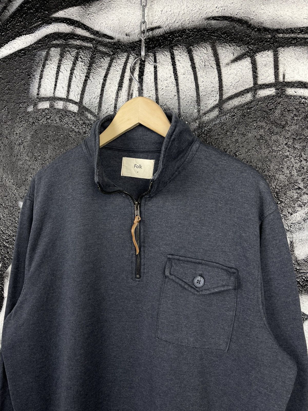 Folk × Vintage Folk Half Zip Sweatshirt Men’s Size L Size US L / EU 52-54 / 3 - 3 Thumbnail