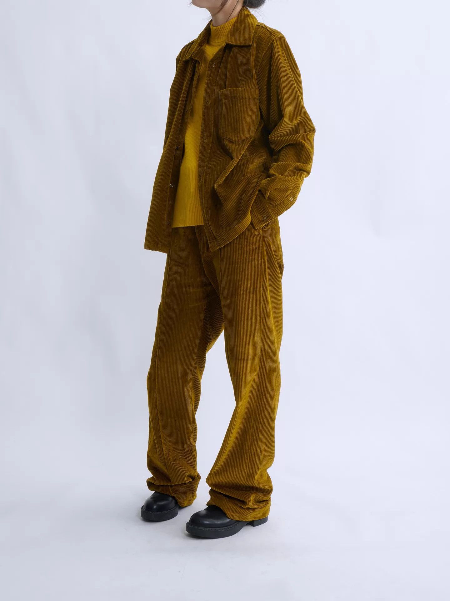 Acne Studios Acne Studios Tan Corduroy Shirt & Trouser Suit 46 Size US S / EU 44-46 / 1 - 2 Thumbnail
