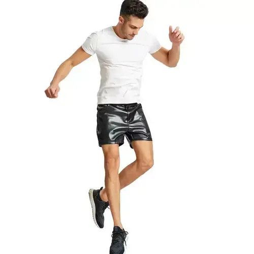 Leather shorts