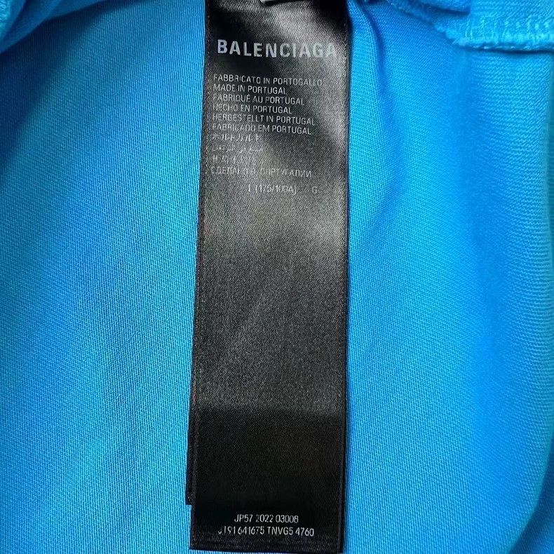Balenciaga Balenciaga Do Old Destruction Blue Cola Waves logo short s Size US L / EU 52-54 / 3 - 4 Thumbnail