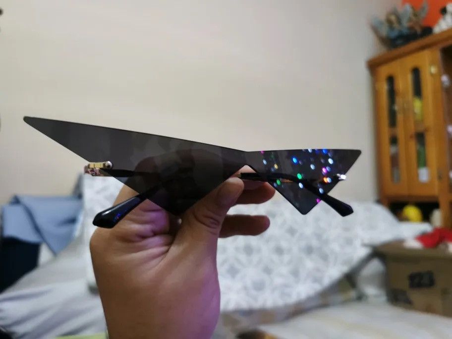 Electric Visual × Vintage Cat eye Rimless Sunglasses Size ONE SIZE - 4 Thumbnail