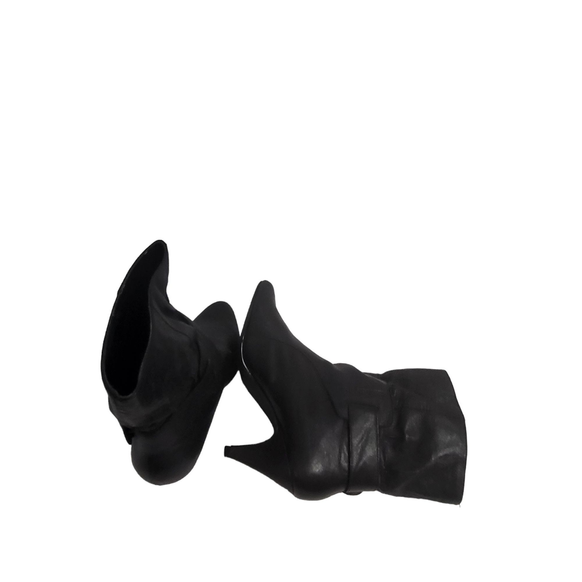 Steve Madden Steve Madden P Ava Ankle Boots Women Sz 8.5 Black Leather Mi Size US 8.5 / IT 38.5 - 6 Thumbnail