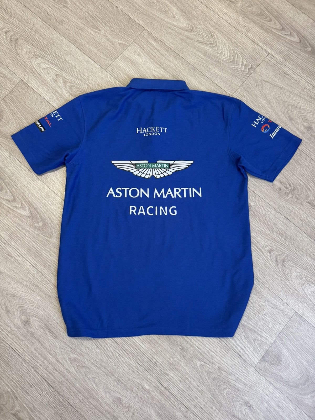 Formula 1 🔷Aston Martin Racing F1 Hackett London Polo T-shirt🔷 Size US XXL / EU 58 / 5 - 8 Thumbnail