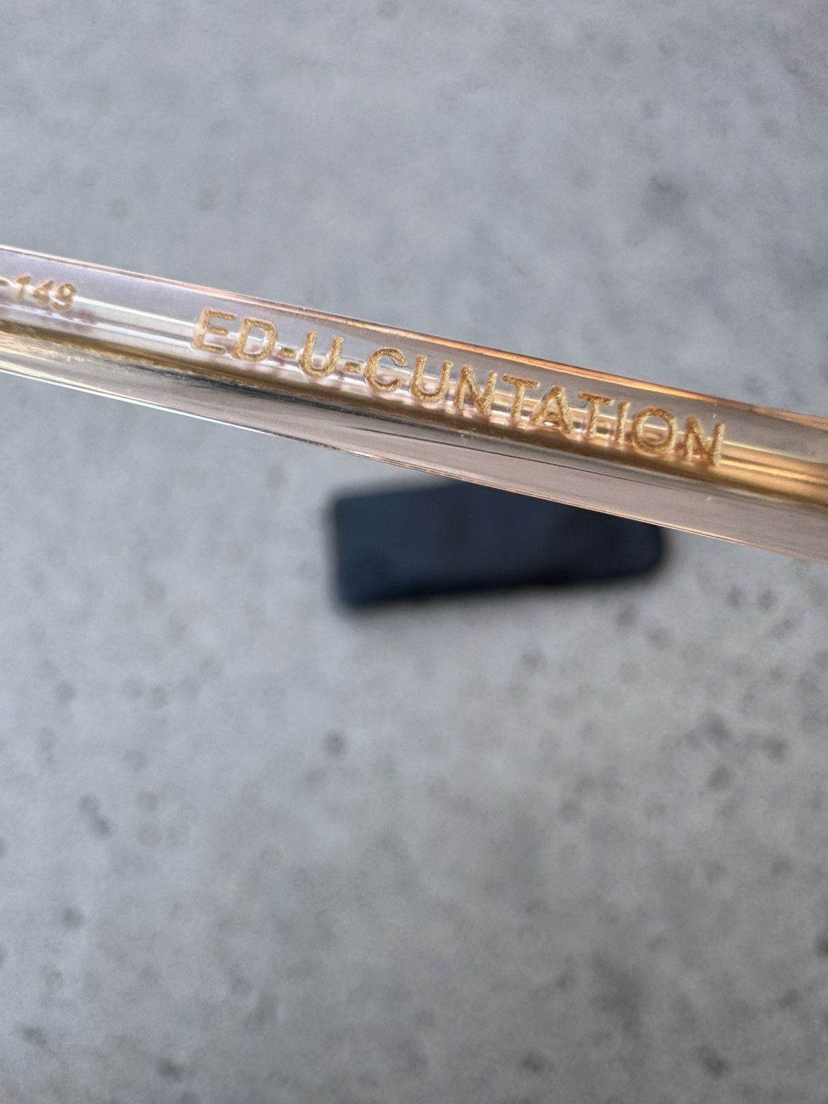Chrome Hearts Chrome Heart Ed-U-Cuntation 22k Gold Glasses Size ONE SIZE - 7 Thumbnail