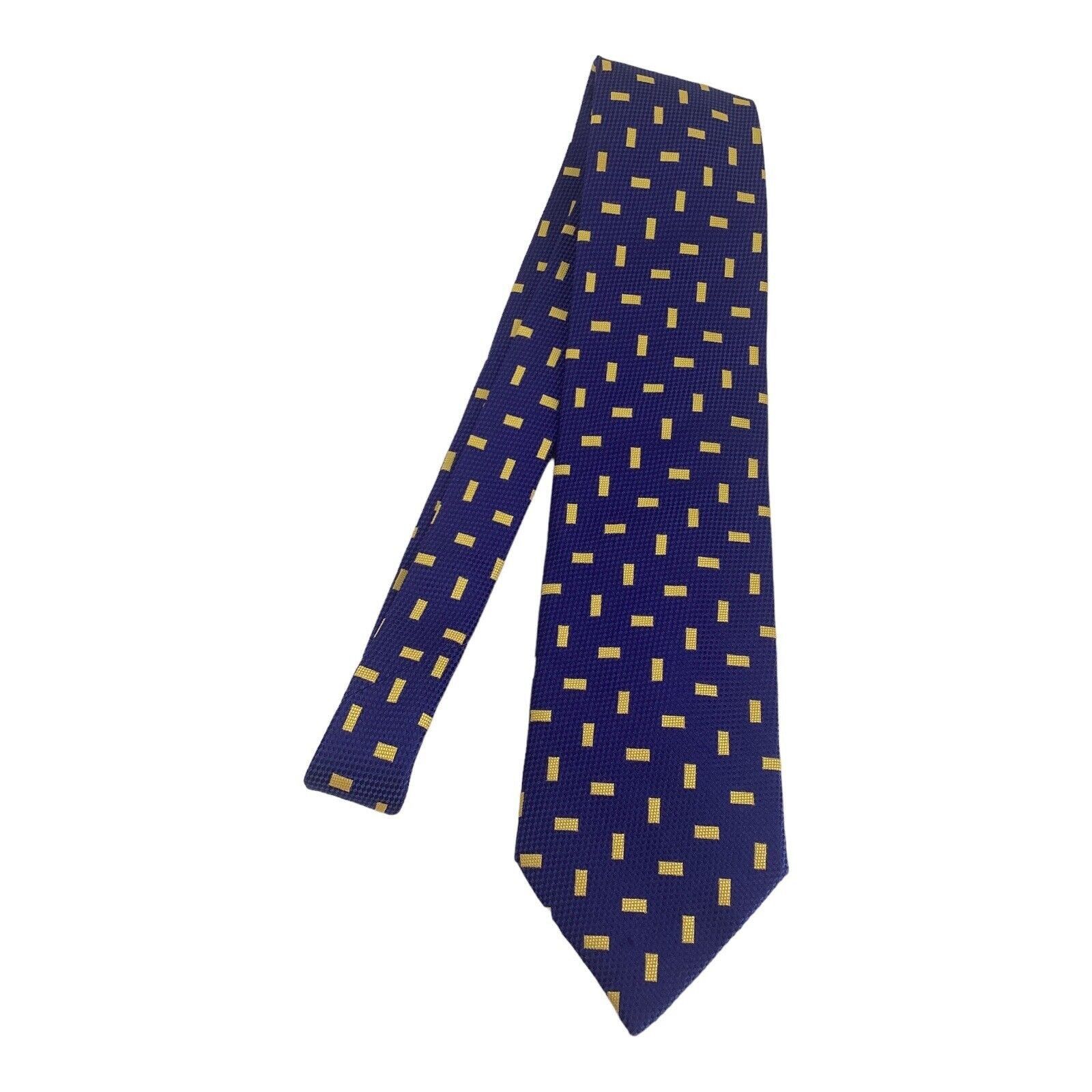 Alfred Dunhill ALFRED DUNHILL Blue Geometric Luxury Silk Tie Made In Englan Size ONE SIZE - 6 Thumbnail