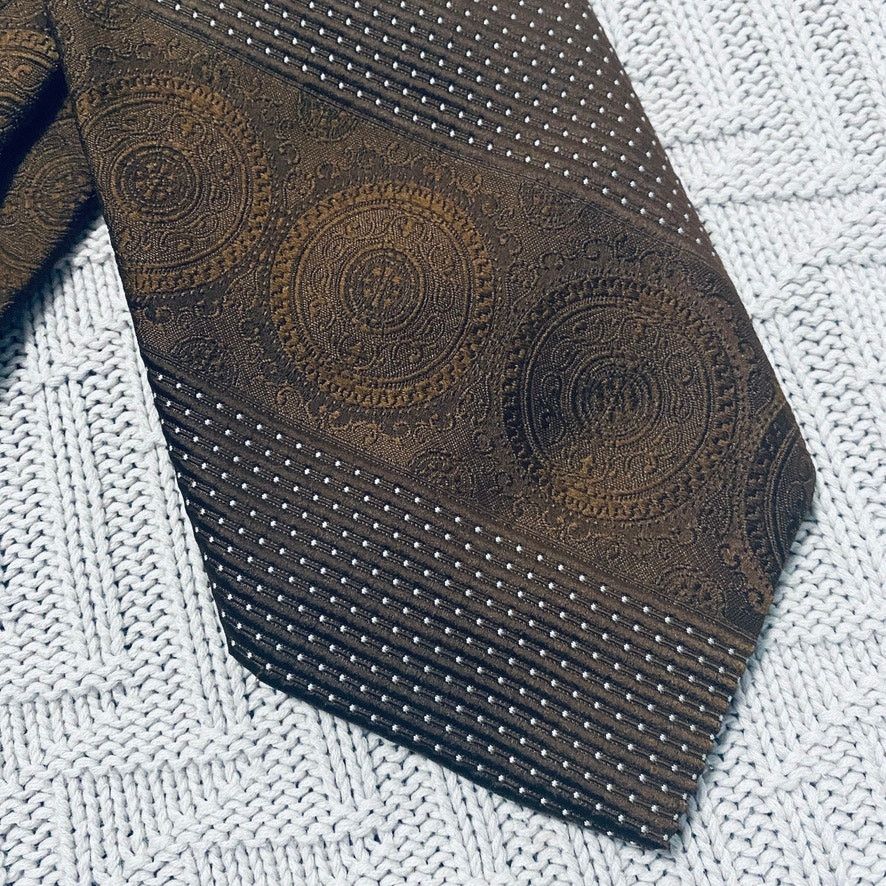 Oleg Cassini Vintage Oleg Cassini brown paisley tie Size ONE SIZE - 2 Thumbnail