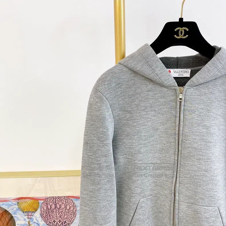 Valentino Valentino Grey hooded sweatshirt Size S / US 4 / IT 40 - 3 Thumbnail