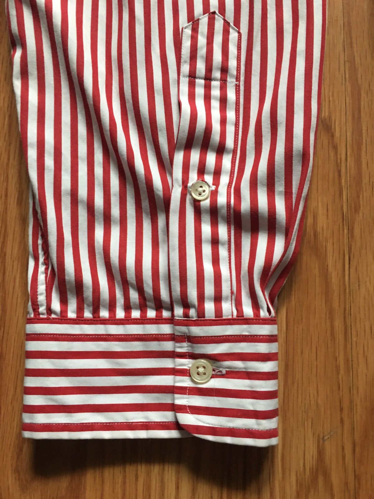 Polo Ralph Lauren Ralph Lauren Men Red Stripped Cotton Shirt Size XXL Size US XXL / EU 58 / 5 - 7 Thumbnail