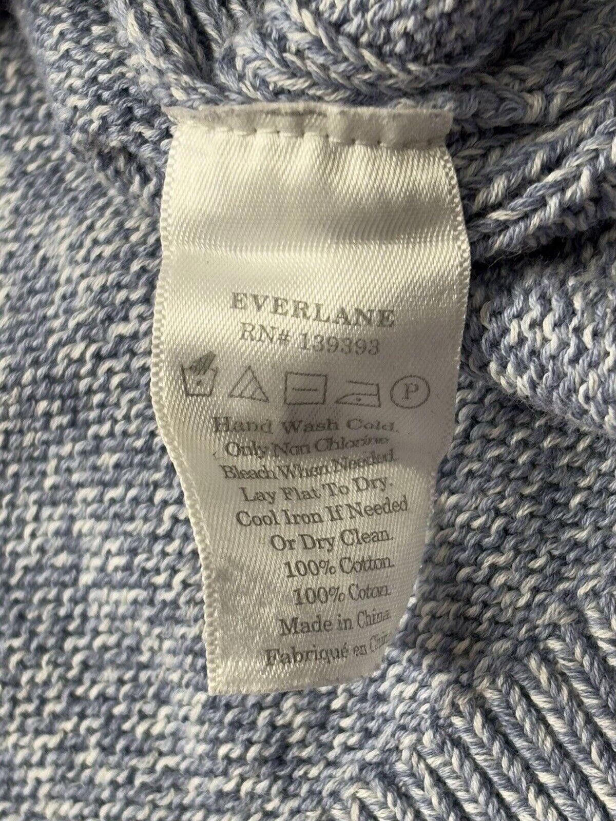 Everlane Everlane Sweater Women's Small Cotton Jumper Crew Neck Blue Size S / US 4 / IT 40 - 9 Thumbnail