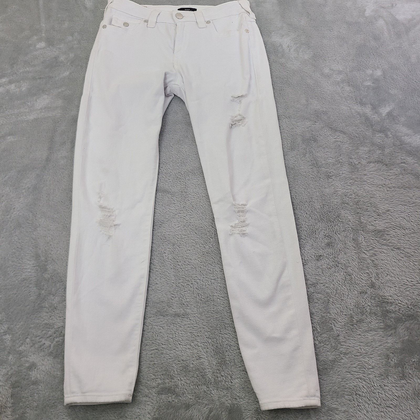 True Religion True Religion Jeans Women's 30 HALLE Mid Rise Skinny White Size 30" / US 8 / IT 44 - 1 Thumbnail
