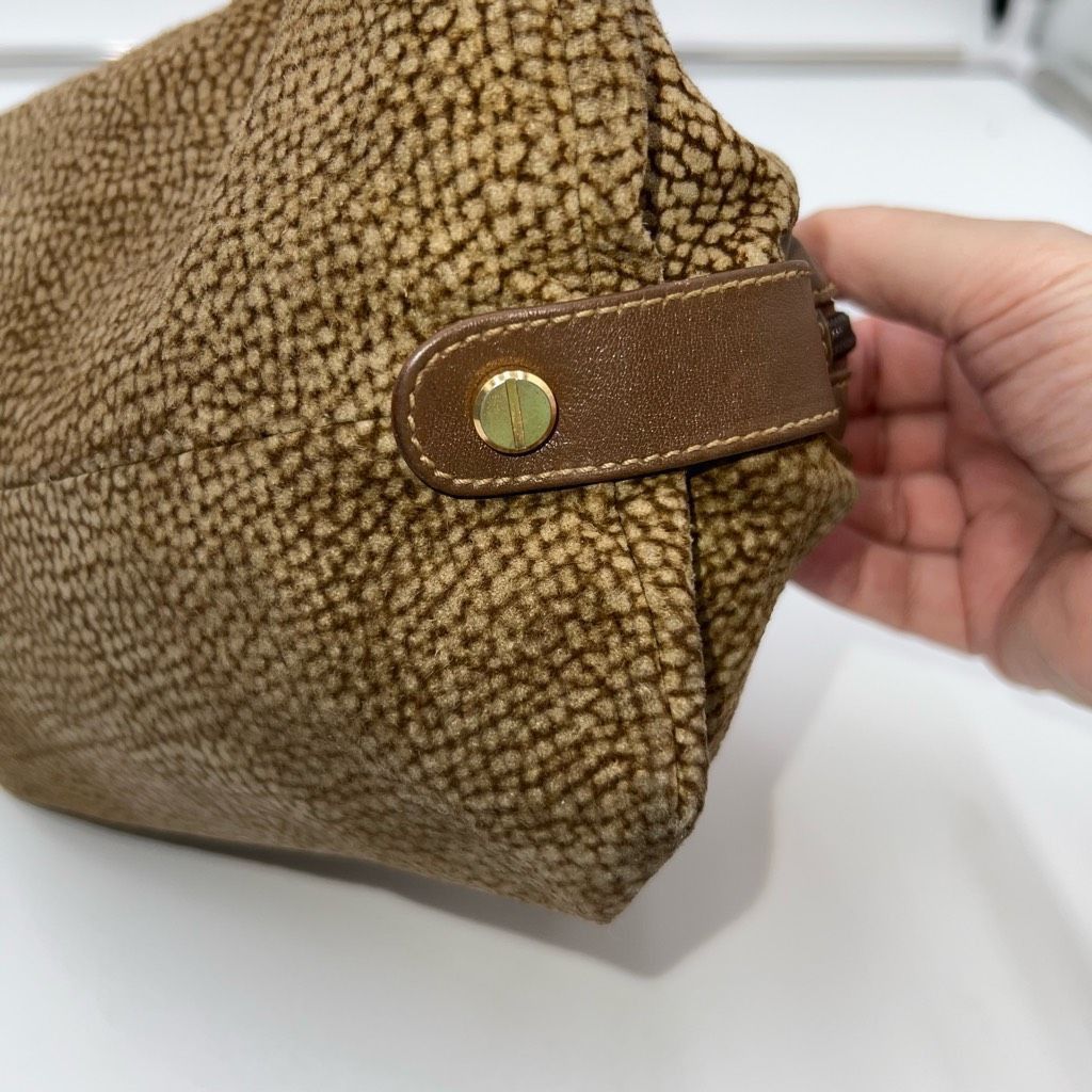 Other BORBONESE Pouch Redwall Quail Pattern Suede x Leather Size ONE SIZE - 10 Thumbnail