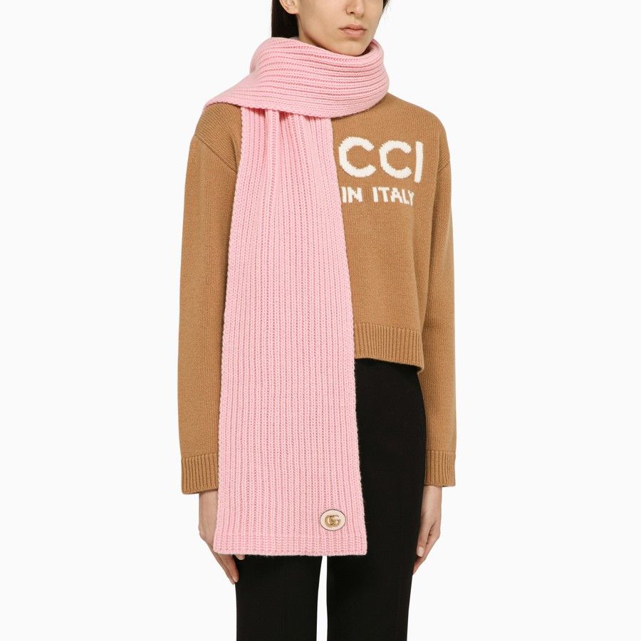 Gucci o1d2blof0824 Size: OS / Cashmere Scarf With Logo Size ONE SIZE - 1 Thumbnail