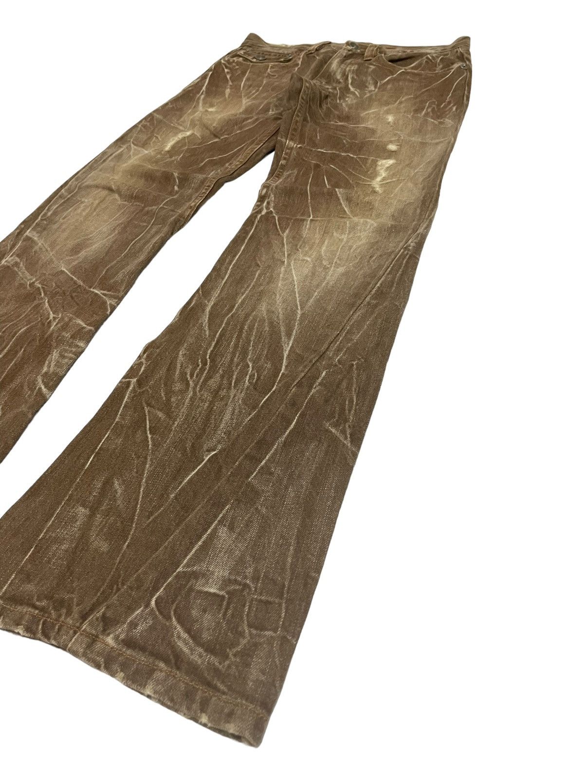 If Six Was Nine × Junya Watanabe × KMRii Antfui Japan Max Claw Mark Flared Distressed Jeans Size US 30 / EU 46 - 5 Thumbnail