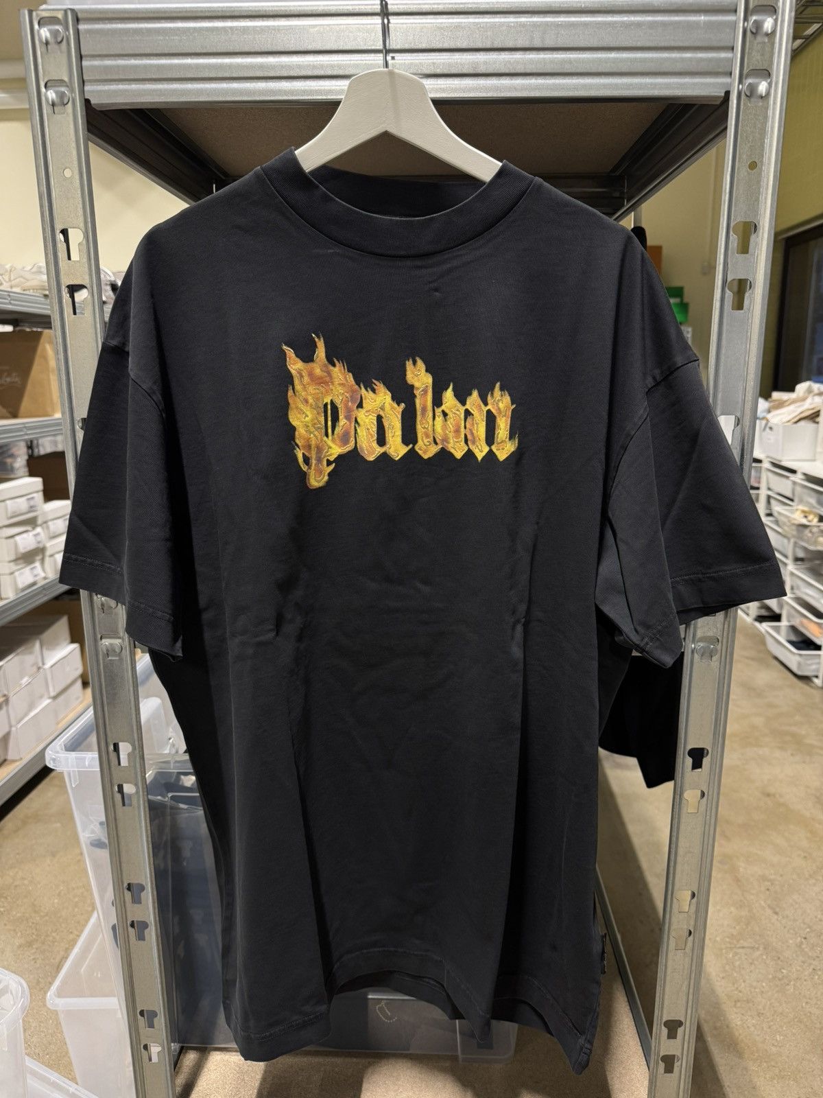 Palm Angels Palm Angels Burning Logo T-Shirt NEW 475$ Size US S / EU 44-46 / 1 - 1 Thumbnail
