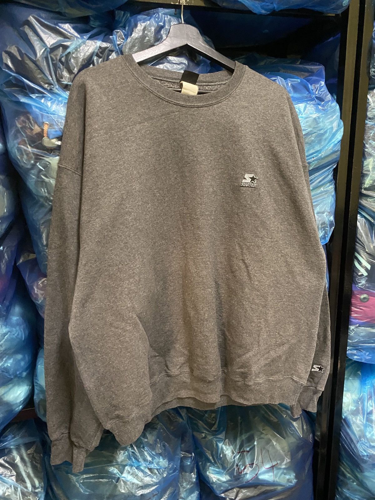Starter Vintage Starter Grey Embroidered Logo Crewneck Sweatshirt Size US L / EU 52-54 / 3 - 3 Thumbnail